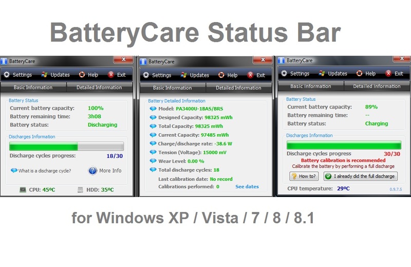 проверка емкости батареи при помощи утилиты Battery Care
