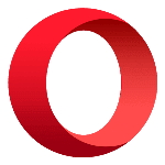 Логотип Opera с бесплатным VPN.