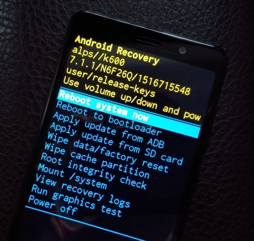 Recovery на Android 7