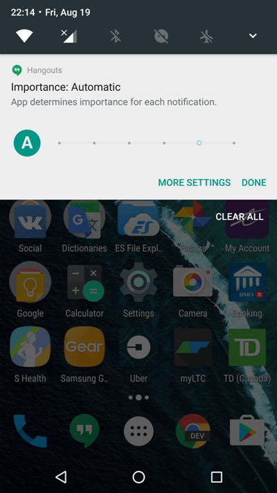 Уведомления Android 7.0 Nougat