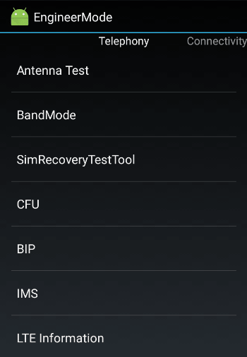 Инженерное меню Android