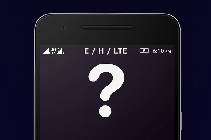 E, H и LTE в телефоне