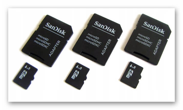 Карты памяти Micro SD с адаптерами