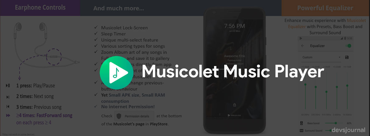 Musicolet Music Player Android App