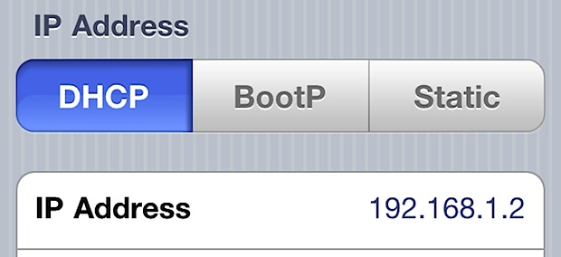 Find an IP Address on the iPhone or iPad