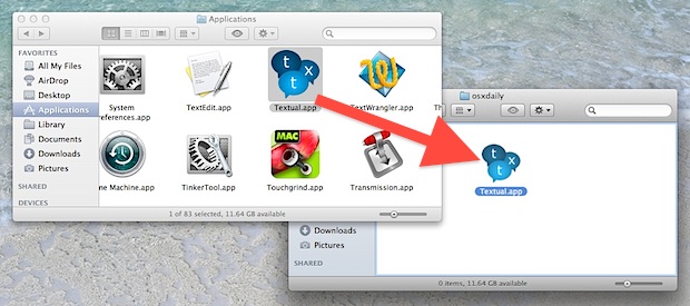 Move Applications out of the Applications folder in OS X Lion