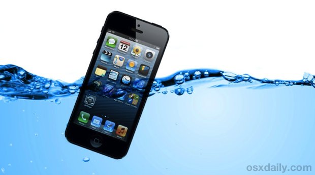 iPhone dropped in water