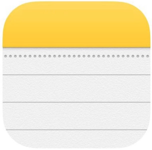 Notes icon in iOS