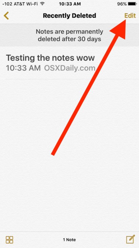 Edit so you can move the deleted note
