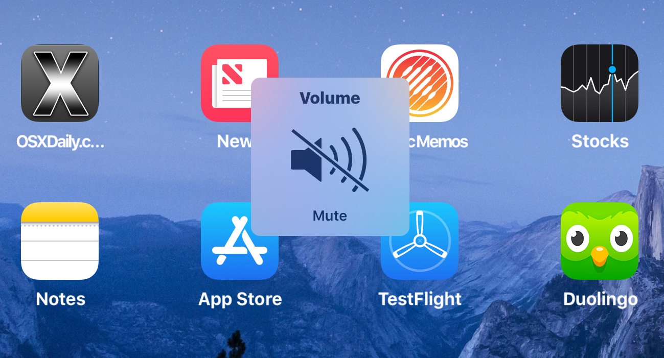 How to mute iPad and silence audio with Volume Down buttons