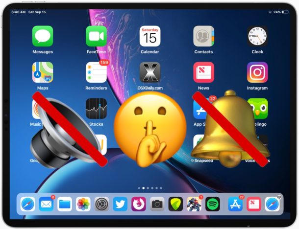 How to mute iPad and turn off sound