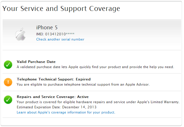 check iphone purchase date