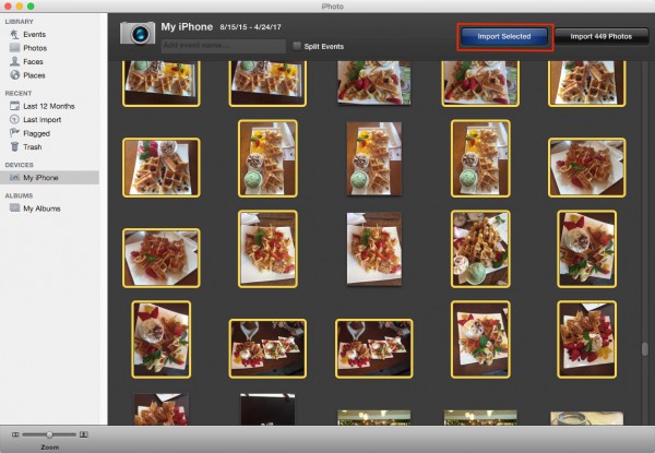 transfer iphone photos to laptop with iphoto