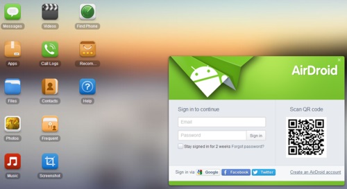 access airdroid on pc