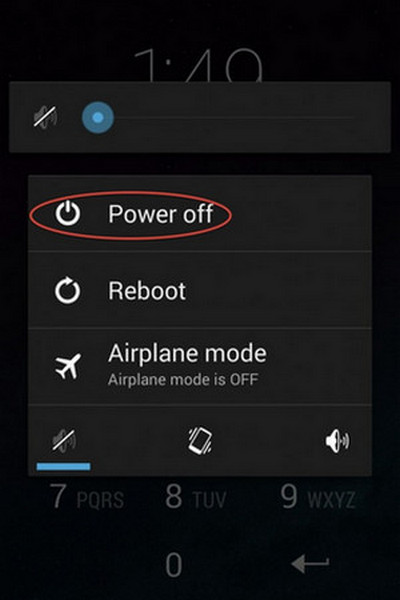 turn off Android phone