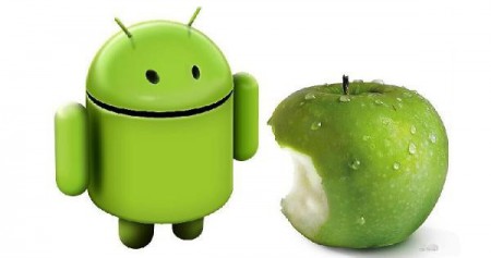 android apple 450x237 Как синхронизировать файлы на Андроид  и Apple  устройствах?