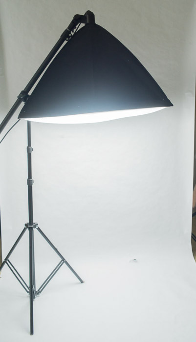 Studio lighting setup for clothing photography