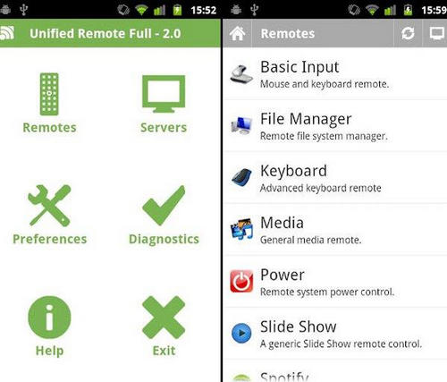 android remote control - Unified Remote