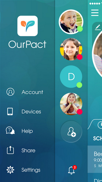 OurPact iOS Parental Control - set iphone child restrictions