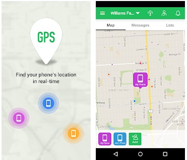 location app for Android - GPS Phone Tracker