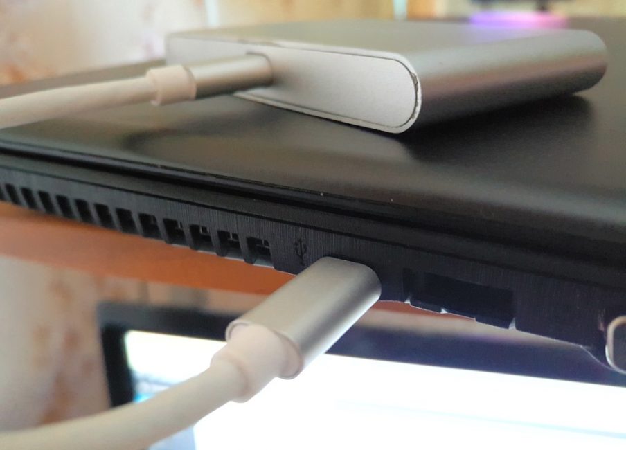 Подключение USB Type-C на ноутбуке