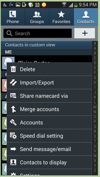 Перенос контактов с андроида на андроинд с помощью Cд карты