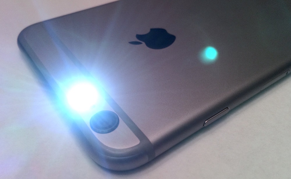 light on iphone