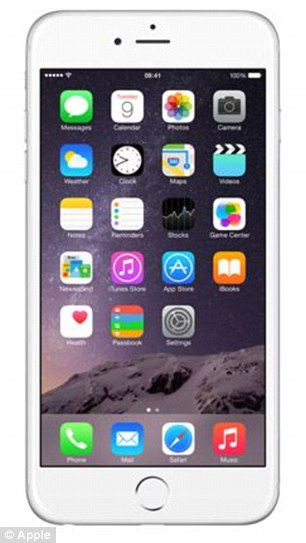The iPhone 6 Plus’ screen (left) is 5.5 inches (14cm)