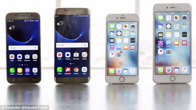 When dunked in five feet of water for 30 minutes, both the Samsung Galaxy S7 and S7 Edge will survive -- but they will be permanently damaged. The device