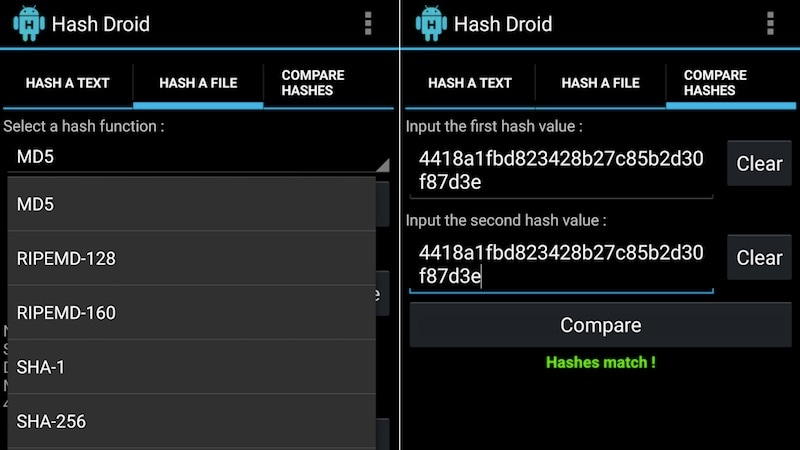 hash droid match apk_scan