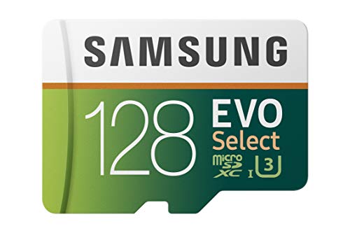 Samsung 128GB 100MB/s (U3) MicroSDXC Evo Select Memory Card with Adapter (MB-ME128GA/AM)