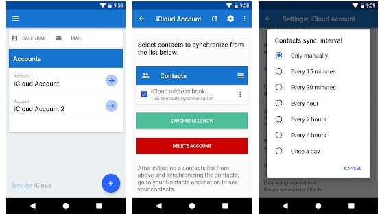 icloud contacts to android sync app - 1