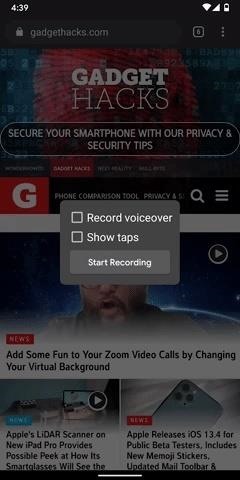 How to Enable the Built-in Screen Recorder on Android 10