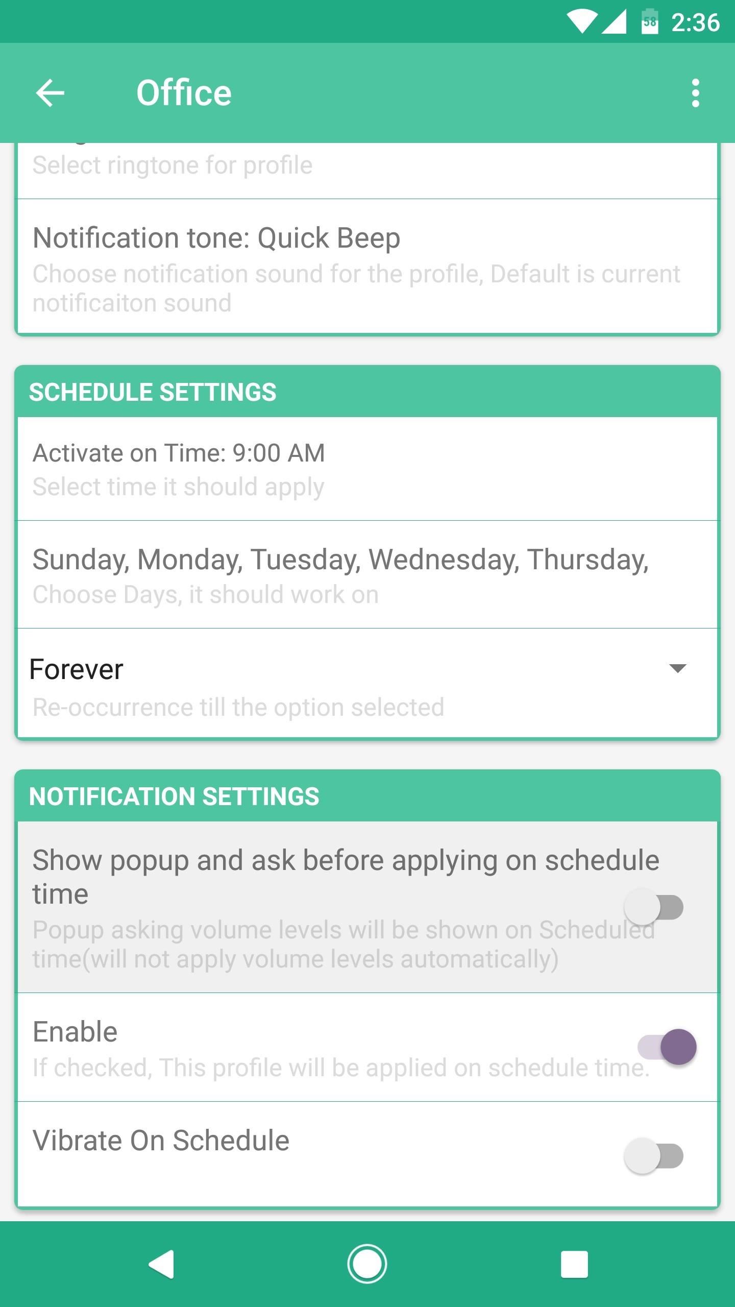 How to Set Volume Levels to Change During Scheduled Times on Android