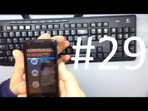 Lenovo A1000 Hard Reset (сброс настроек)