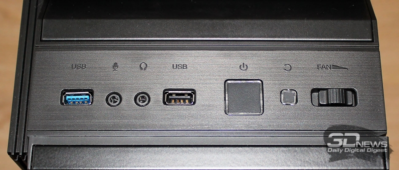 USB порты впереди корпуса