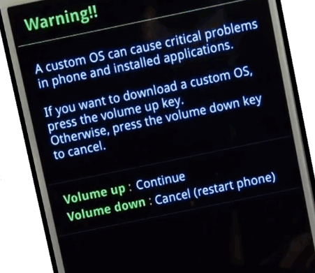 Samsung Warning