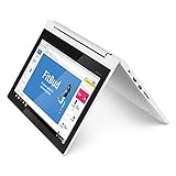 Lenovo Chromebook C330 2-in-1 Convertible Laptop, 11.6-Inch HD (1366 x 768) IPS Display, MediaTek MT8173C Processor, 4GB LPDDR3, 64 GB eMMC, Chrome OS, 81HY0000US, Blizzard White