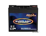 Everlast 12180DC-IT 12 Volt 18 Ah Deep Cycle Internal Thread SLA Battery