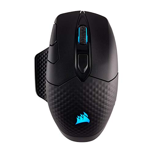 Corsair Dark Core RGB SE Performance Wired/Wireless Gaming Mouse with Qi Wireless Charging, Black, Backlit RGB LED, 16000 DPI, Optical (CH-9315311-NA)