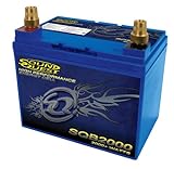 Soundquest SQB2000 Power Battery AGM Design High-Performance Energy Cell with Removable Brass Posts