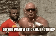 Do You Want ASticker Brother Hulk Hogan GIF - DoYouWantAStickerBrother HulkHogan Wwe GIFs