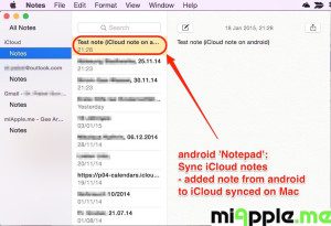 android Notepad sync iCloud notes_08_added note from android to iCloud synced on Mac