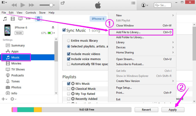 How to transfer music from Android to iPhone-sync to iPhone
