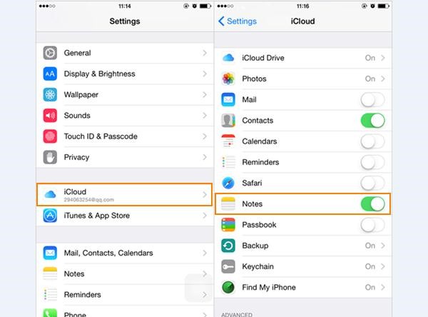 Restore from iCloud Backup