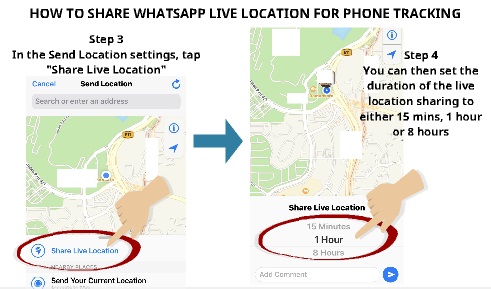 How to share whatsapp live location sharing 2
