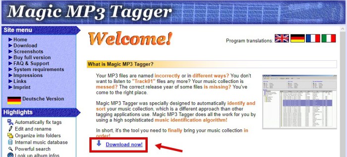 Magic MP3 Tagger скачать