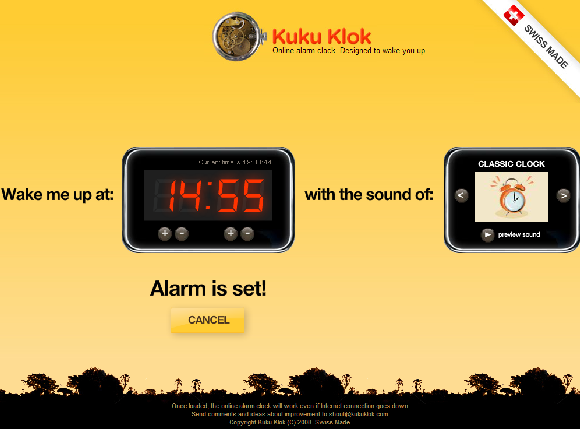 kukuklok - online alarm timer