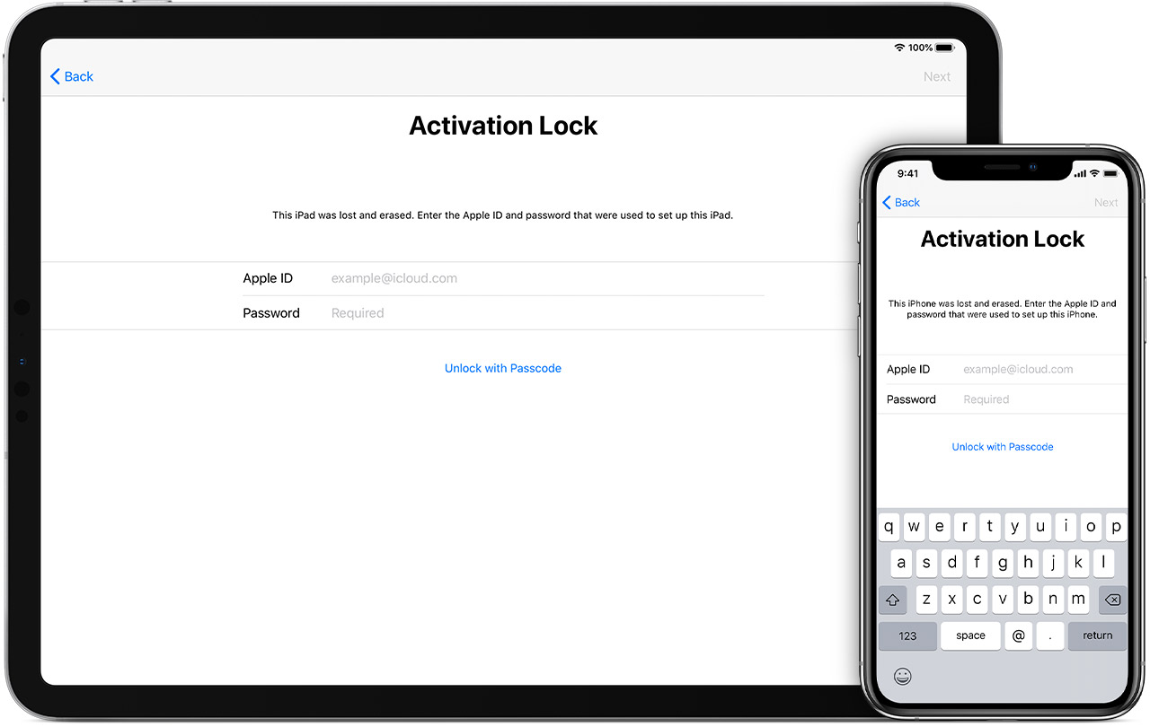 Activation Lock on iPad and iPhone