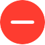 the red end call icon